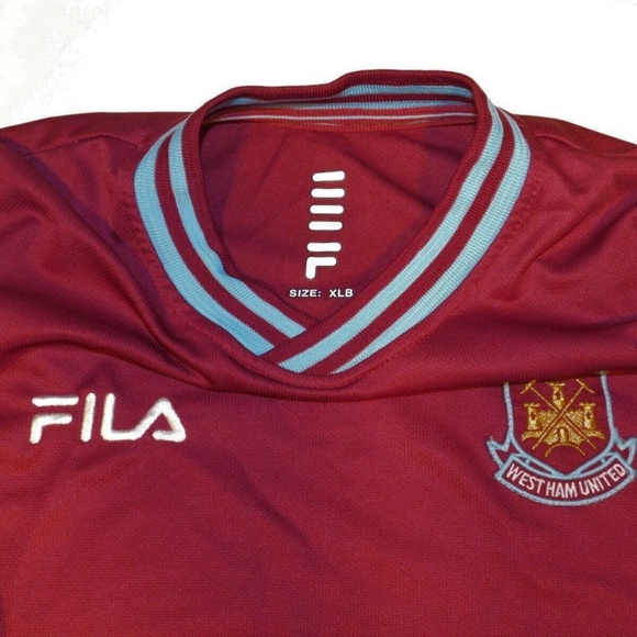 WEST HAM RETRO 2001 FILA SOCCER JERSEY - Picture 4 of 5